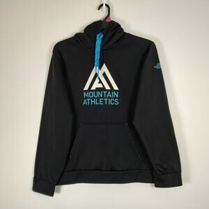 The North Face Mountain Athletics black fleece outdoors casual hoodie mens Large